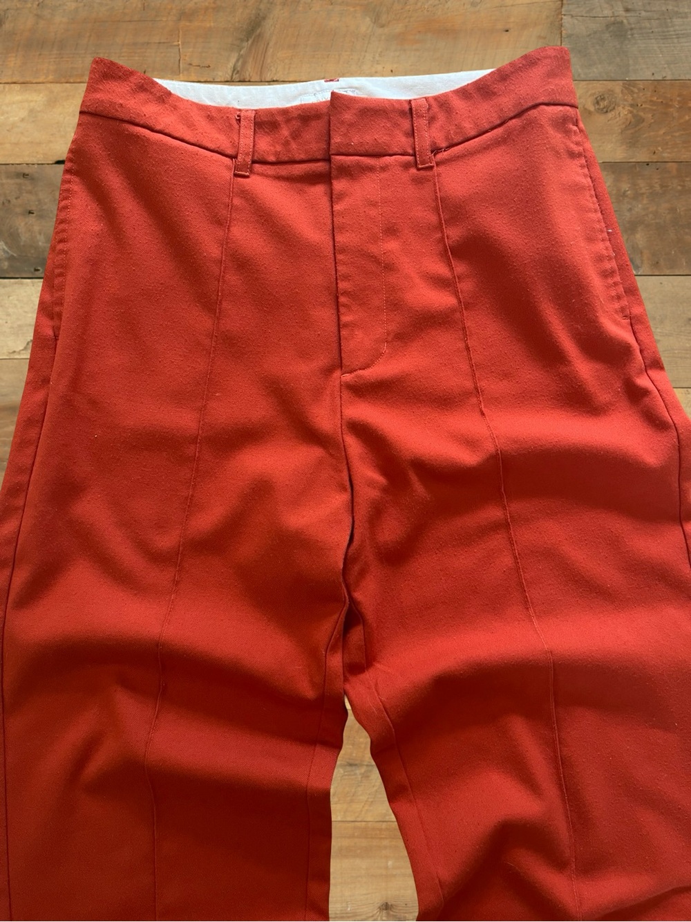 Brixton Rust Orange Pleated Trousers – Size 29